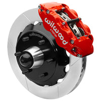 Thumbnail for Wilwood 63-87 C10 CPP Spindle FNSL6R Front BBK 13in Slotted 6x5.5 BC - Red