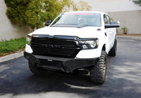 Thumbnail for Go Rhino 19-24 Ram 1500 (Excl. Rebel/Warlock/TRX) Element Front Bumper w/Pwr Bar - Tex. Blk