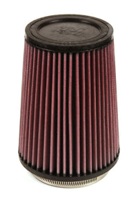 Thumbnail for K&N Filter Universal Rubber Filter 4 inch Flange 5 3/8 inch Base 4 3/8 inch Top 7 inch Height