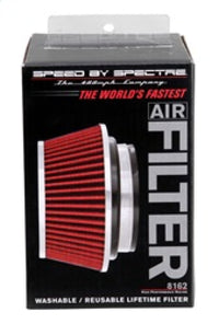 Thumbnail for Spectre Adjustable Conical Air Filter 2-1/2in. Tall (Fits 3in. / 3-1/2in. / 4in. Tubes) - Red