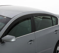 Thumbnail for AVS 2018+ Toyota Camry Ventvisor Low Profile Deflectors 4pc - Smoke w/ Chrome Trim