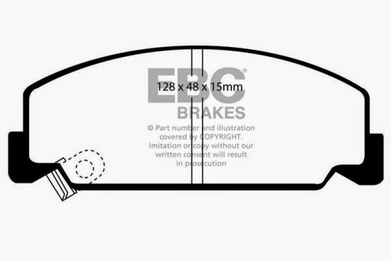 EBC 84-85 Honda Accord Sedan 1.8 Greenstuff Front Brake Pads