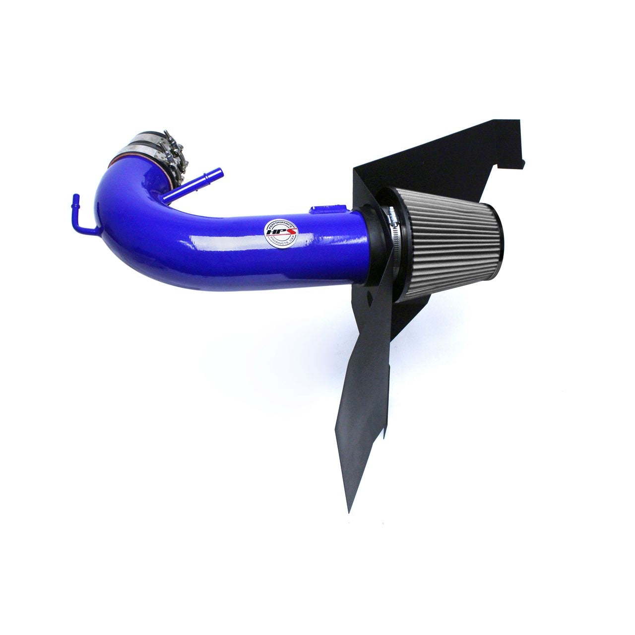 HPS Shortram Air Intake 2015-2017 Ford Mustang GT V8 5.0L, Includes Heat Shield, Blue