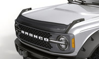 Thumbnail for AVS 21-23 Ford Bronco 2/4Dr. Excl. Raptor Aeroskin II Textured Low Profile Hood Shield - Black