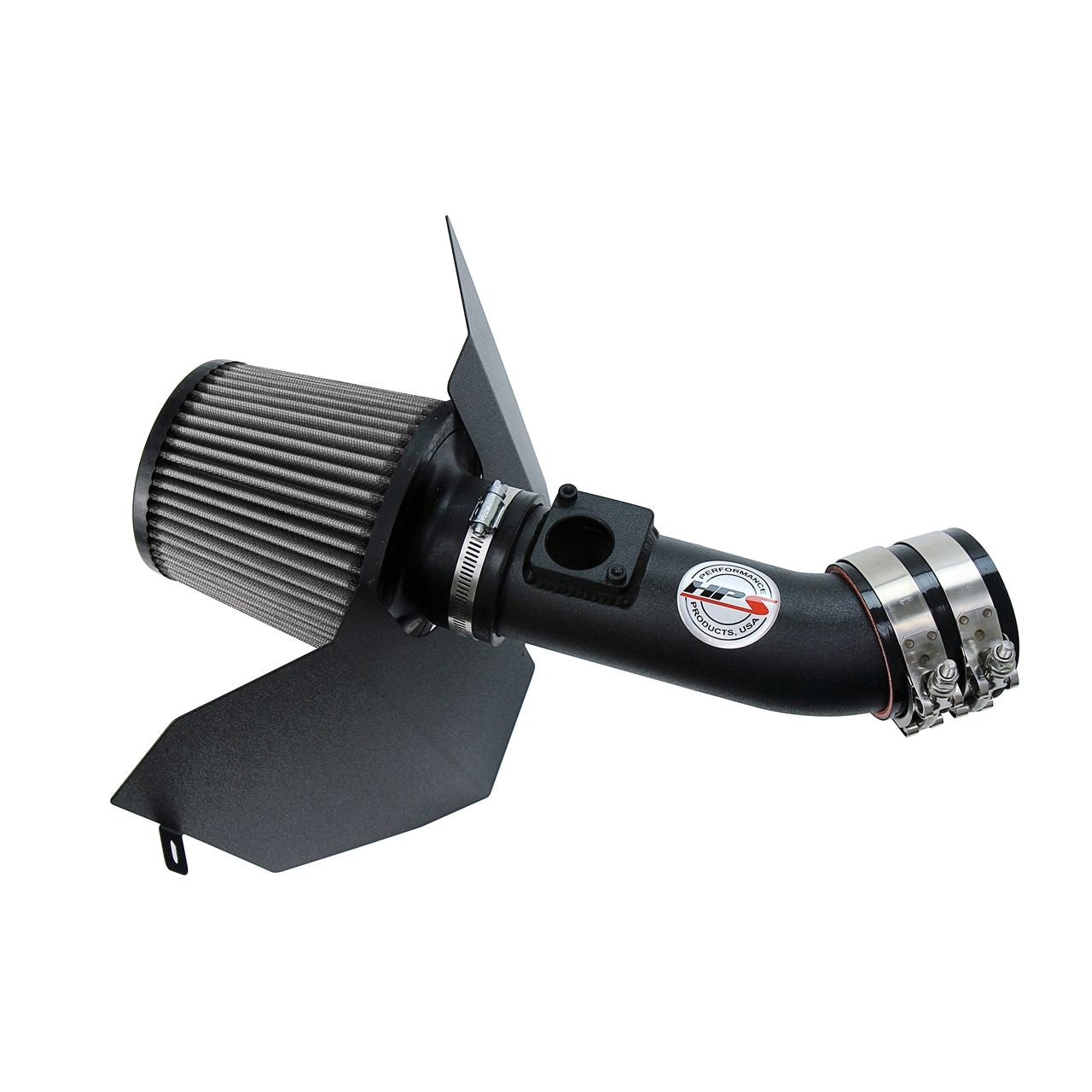 HPS Shortram Air Intake 2006-2007 Subaru WRX 2.5L Turbo, Includes Heat Shield, Black