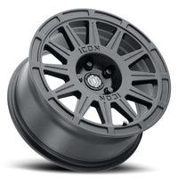 Thumbnail for ICON Ricochet 15x7 5x100 15mm Offset 4.6in BS 56.1mm Bore Satin Black Wheel