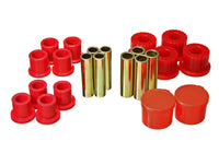 Thumbnail for Energy Suspension 98-11 Ford Ranger 2/4WD Rear Leaf Spring Bushing Set - Red