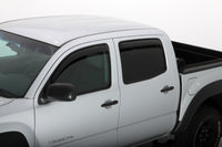 Thumbnail for AVS 05-15 Toyota Tacoma Double Cab Ventvisor In-Channel Front & Rear Window Deflectors 4pc - Smoke