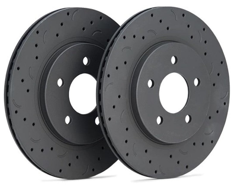 Hawk Talon 18-20 Jeep Wrangler Drilled And Slotted Front Brake Rotor Set