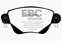 Thumbnail for EBC 01-04 Jaguar X-Type 2.5 Redstuff Rear Brake Pads