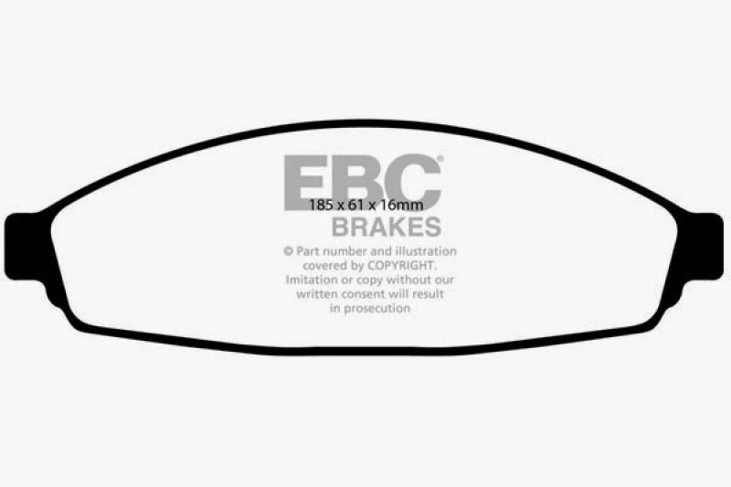 EBC 03+ Ford Crown Victoria 4.6 Greenstuff Front Brake Pads