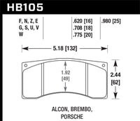 Thumbnail for Hawk Alcon B Caliber HPS Street Brake Pads