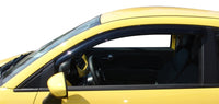 Thumbnail for AVS 11-17 Fiat 500 Ventvisor Outside Mount Window Deflectors 2pc - Smoke