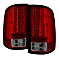 Thumbnail for Spyder GMC Sierra 07-13 (Not 3500 Dually 4 Rear Wheels)LED Tail Lights Red Clear ALT-YD-GS07-LED-RC