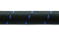 Thumbnail for Vibrant -6 AN Two-Tone Black/Blue Nylon Braided Flex Hose (10 foot roll)