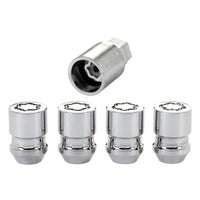 Thumbnail for McGard Wheel Lock Nut Set - 4pk. (Cone Seat) 1/2-20 / 3/4 & 13/16 Dual Hex / 1.28in. Length - Chrome