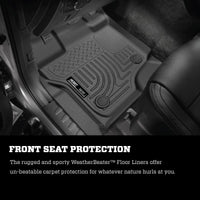 Thumbnail for Husky Liners 08-10 Ford SuperDuty Regular/Super/Crew Cab WeatherBeater Black Floor Liners