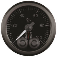 Thumbnail for Autometer Stack Instruments Pro Control 52mm 0-100 PSI Oil Pressure Gauge - Black (1/8in NPTF Male)