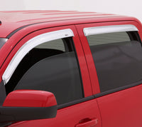 Thumbnail for AVS 04-15 Nissan Titan Crew Cab Ventvisor Outside Mount Front & Rear Window Deflectors 4pc - Chrome