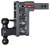 Thumbnail for Gen-Y Mega Duty 2in Shank 7.5in Drop 2K TW 16K Hitch w/GH-051 Dual-Ball/GH-032 Pintle Lock