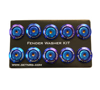 Thumbnail for NRG Fender Washer Kit (TI Series) M6 Bolts For Plastic (TI Burn Washer/TI Burn Screw) - Set of 10