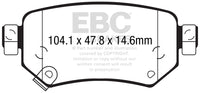 Thumbnail for EBC 2016+ Mazda 6 2.5L Greenstuff Rear Brake Pads