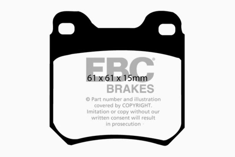 EBC 97-01 Cadillac Catera 3.0 Greenstuff Rear Brake Pads