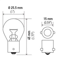 Thumbnail for Hella Bulb 1156 12V 27W BA15s S8