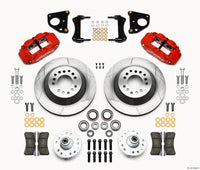 Thumbnail for Wilwood Narrow Superlite 6R Front Hub & 1PC Rtr Kit 12.88in-Red 62-72 CDP B & E Body-Drum