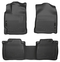 Thumbnail for Husky Liners 10-13 Lexus RX350/RX450h WeatherBeater Black Front & 2nd Seat Floor Liners