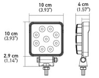 Thumbnail for Hella ValueFit Work Light 4SQ 1.0 LED MV LR LT