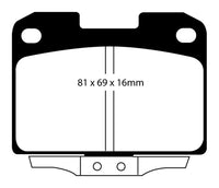 Thumbnail for EBC 94-96 Dodge Stealth 3.0 4WD Redstuff Rear Brake Pads