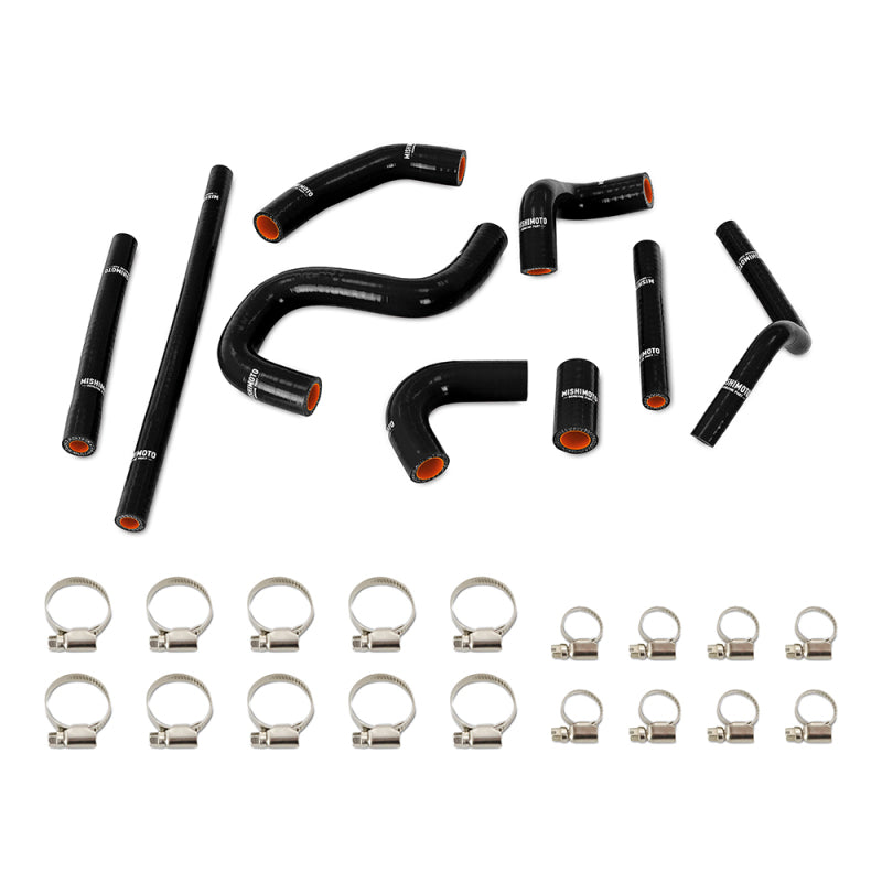 Mishimoto 96-02 Toyota 4Runner 3.4L (w/ Rear Heater) Silicone Heater Hose Kit - Black