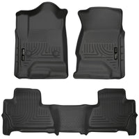 Thumbnail for Husky Liners 2015 Chevy/GMC Tahoe/Yukon WeatherBeater Combo Black Floor Liners