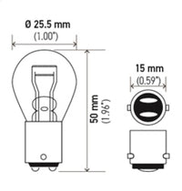 Thumbnail for Hella BULB 1176A 12V 16/8W BA15d S8 - Min Qty 10 (211656701)