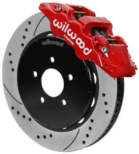 Thumbnail for Wilwood AERO6 Front Brake Kit 14.00 Drilled & Slotted 94-04 Ford Mustang Cobra Red w/Lines