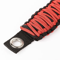 Thumbnail for Rugged Ridge Paracord A-Pillar Grab Handle Red 07-18 Jeep Wrangler JK