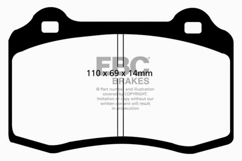 EBC 03-07 Volvo S60 2.5 Turbo R Greenstuff Rear Brake Pads