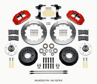 Thumbnail for Wilwood Narrow Superlite 6R Front Hub Kit 12.88in Red 82-92 Camaro//Firebird