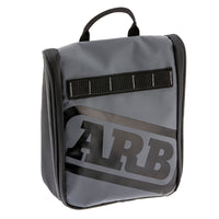 Thumbnail for ARB Toiletries Bag Charcoal Finish w/ Red Highlights PVC Outer Shell Mesh Pockets Mirror