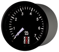 Thumbnail for Autometer Stack Instruments 52mm 0-7 BAR M10 (M) Mechanical Oil Pressure Gauge - Black