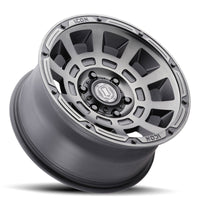 Thumbnail for ICON Thrust 17x8.5 6x135 6mm Offset 5in BS Smoked Satin Black Tint Wheel