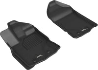 Thumbnail for 3D MAXpider 2019-2020 Ford Ranger Kagu 1st Row Floormat - Black