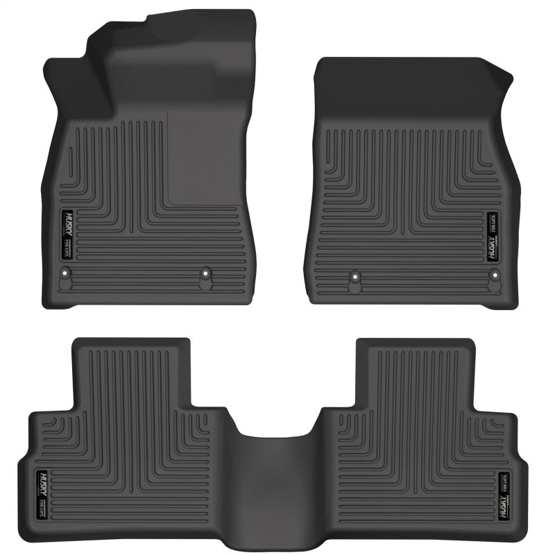 Husky Liners 20-21 Nissan Sentra Front & 2nd Seat Floor Liners - Black