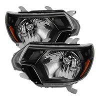 Thumbnail for Xtune Toyota Tacoma 2012-2015 OEM Style Headlights Black HD-JH-TTA12-AM-BK