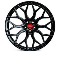 Thumbnail for Vossen HF-2 24x10 / 5x130 / ET20 / Deep Face / 84.1 - Gloss Black Wheel