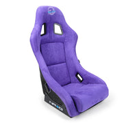 Thumbnail for NRG FRP Bucket Seat PRISMA Edition w/ Pearlized Back Purple Alcantara - Medium