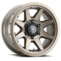 Thumbnail for ICON Rebound Pro 17x8.5 6x5.5 25mm Offset 5.75in BS 95.1mm Bore Bronze Wheel