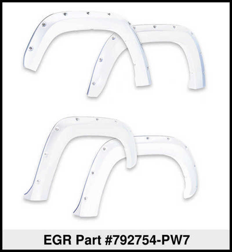 EGR 09+ Dodge Ram LD Sport Bolt-On Look Fender Flares - Set - Bright White