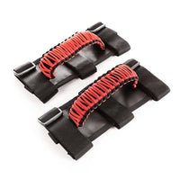 Thumbnail for Rugged Ridge Paracord Grab Handles Red/Black Pair